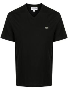 Lacoste t-shirt à patch logo crocodile - Noir