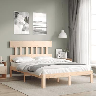 Bedframe zonder matras massief grenenhout 140x200 cm