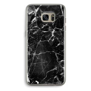 Zwart Marmer 2: Samsung Galaxy S7 Edge Transparant Hoesje
