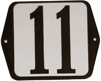 Huisnummer standaard nummer 11 - Warentuin mix