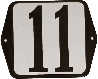 Huisnummer standaard nummer 11 - Warentuin mix