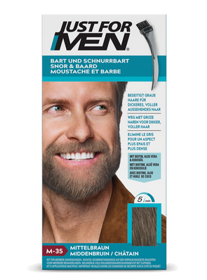 Just For Men Snor & Baard Haarkleuring - M35 Middenbruin