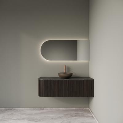 Badkamermeubelset Gliss Design Alluro 120 cm Rechts Ebony