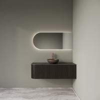 Badkamermeubelset Gliss Design Alluro 120 cm Rechts Ebony