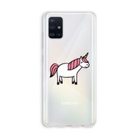 Eenhoorn: Galaxy A51 4G Transparant Hoesje