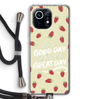 Don't forget to have a great day: Xiaomi Mi 11 Transparant Hoesje met koord