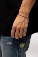 Qream Rope Armband Heren Zilver - Maat 19cm - Kleur: Zilver | Soccerfanshop
