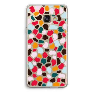 Colored Giraffe: Samsung Galaxy A3 (2016) Transparant Hoesje
