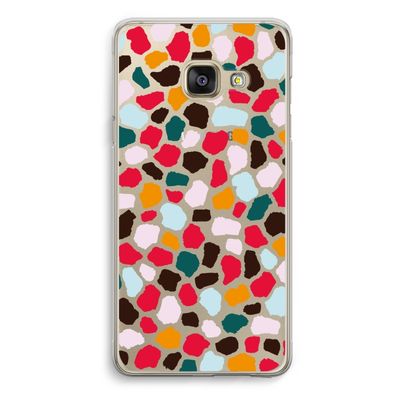 Colored Giraffe: Samsung Galaxy A3 (2016) Transparant Hoesje