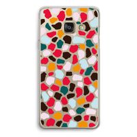 Colored Giraffe: Samsung Galaxy A3 (2016) Transparant Hoesje