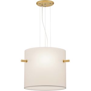LED Hanglamp - Hangverlichting - Trion Coleno - E27 Fitting - Rond - Mat Goud - Aluminium