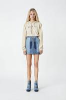 Upcycling denim minirok - BLUE - L