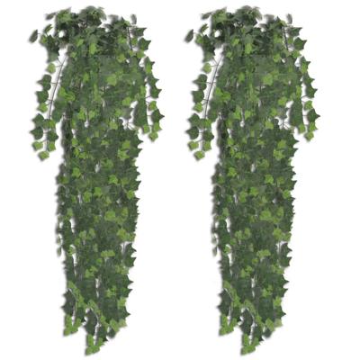 VidaXL Kunstplanten 2 st klimop 90 cm groen