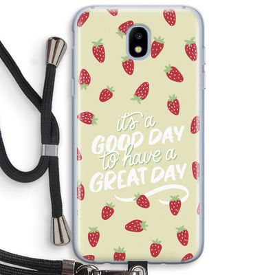 Don't forget to have a great day: Samsung Galaxy J5 (2017) Transparant Hoesje met koord
