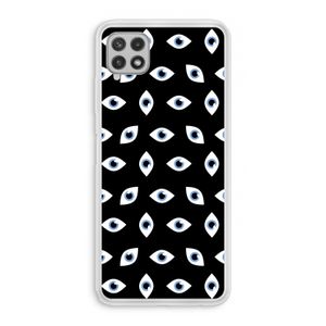 Eyes pattern: Samsung Galaxy A22 4G Transparant Hoesje