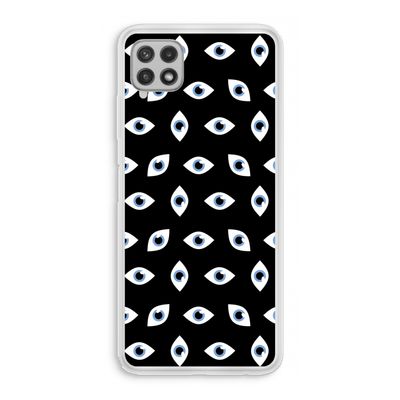 Eyes pattern: Samsung Galaxy A22 4G Transparant Hoesje