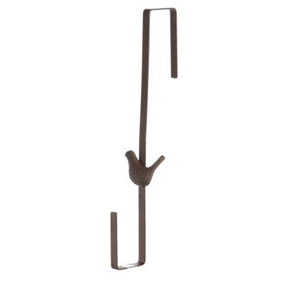 Esschert design Deurkranshanger - Vogel - gietijzer - L35 cm - kerstkrans