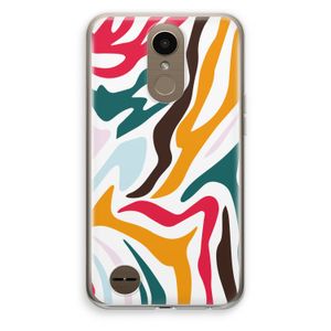 Colored Zebra: LG K10 (2017) Transparant Hoesje