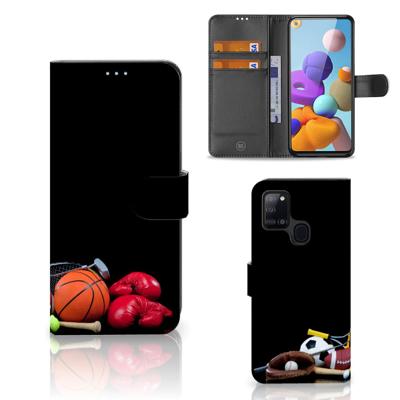 Samsung Galaxy A21s | Wallet Case | met Pasjes | Sports