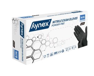 Handschoen Hynex M nitril 100stuks zwart