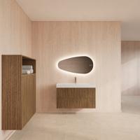 Badmeubelset BWS Hybris Castle Brown Met Wastafel 90 cm