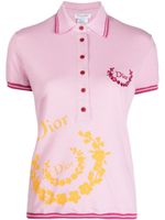 Christian Dior Pre-Owned polo à logo imprimé - Rose