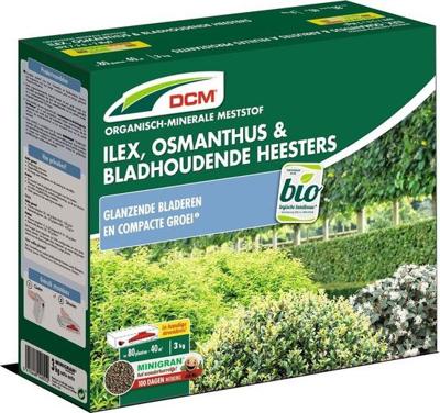 Meststof ilex, osmanthus & bladhoudende heesters 3 kg - Dcm