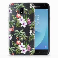 Samsung Galaxy J3 2017 TPU Hoesje Flamingo Palms - thumbnail