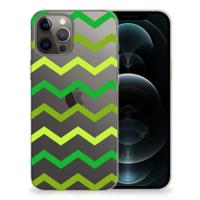 iPhone 12 Pro Max | TPU bumper | Zigzag Groen