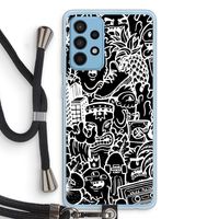 Vexx Black Mixtape: Samsung Galaxy A52 Transparant Hoesje met koord