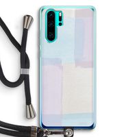 Square pastel: Huawei P30 Pro Transparant Hoesje met koord