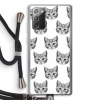Kitten: Samsung Galaxy Note 20 / Note 20 5G Transparant Hoesje met koord Kitten: Samsung Galaxy Note 20 / Note 20 5G Transparant Hoesje met koord