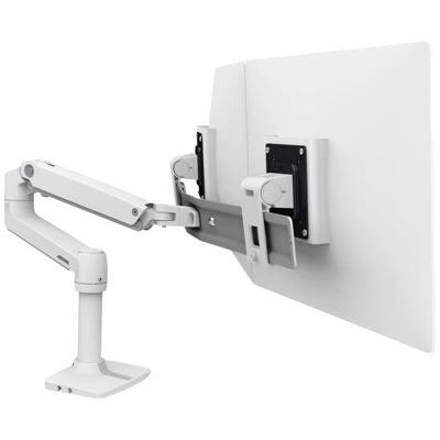 Ergotron LX Dual Arm Direct Desk Mount Monitor-tafelbeugel 2-voudig 38,1 cm (15) - 63,5 cm (25) Wit In hoogte verstelbaar, Draaibaar, Kantelbaar, Zwenkbaar