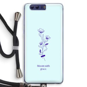 Bloom with grace: Honor 9 Transparant Hoesje met koord