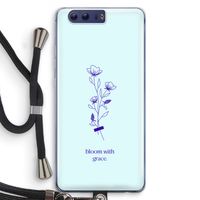 Bloom with grace: Honor 9 Transparant Hoesje met koord