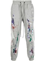 Mostly Heard Rarely Seen pantalon de jogging fuselé à effet taches de peinture - Gris - thumbnail