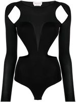 Alexander McQueen body Slashed Corset - Noir