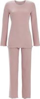 Roze pyjama Ringella rib