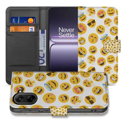 Meerkleurig Emoji Fiesta Bookcase Hoesje Voor OnePlus Nord CE 5