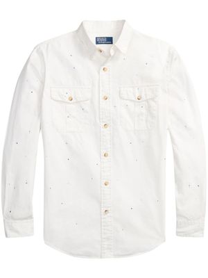 Polo Ralph Lauren chemise en coton à col pointu - Blanc