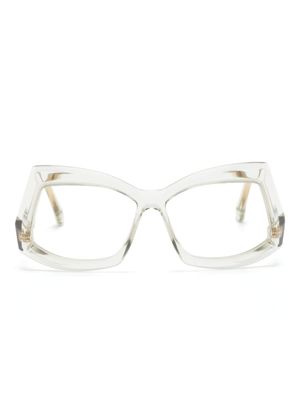 Cazal lunettes de vue 5005 à monture géométrique - Tons neutres