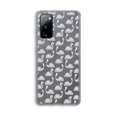 Zwanen: Samsung Galaxy S20 FE / S20 FE 5G Transparant Hoesje