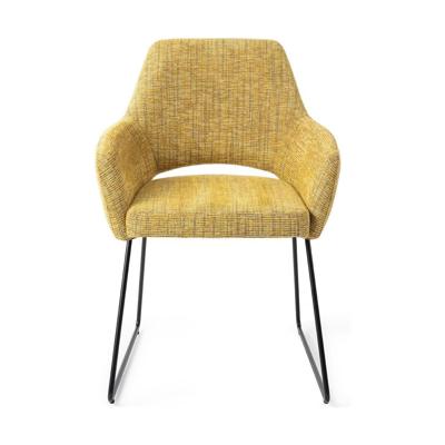 Jesper Home Yanai eetkamerstoel Lemon Limes slide black