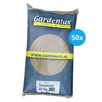 Gardenlux Speelzand - Zandbakzand - Zand voor Zandbak - Gecertificeerd - Voordeelverpakking 50 x 20 kg