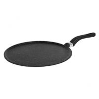 Platte aluminium pan voor piadina, crêpes of tortillas. Diameter 32 cm.