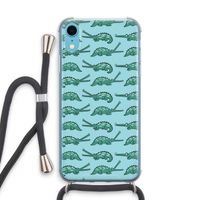 Kroko: iPhone XR Transparant Hoesje met koord