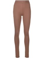 JOSEPH legging à ourlet retroussé - Marron