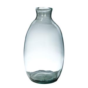 Hakbijl Glass Bloemenvaas Cheryl - transparant - eco glas - D18 x H30 cm - flesvaas