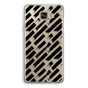 Zwarte vegen: Samsung Galaxy A5 (2016) Transparant Hoesje