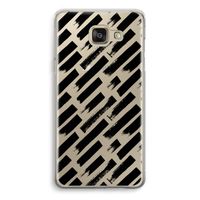 Zwarte vegen: Samsung Galaxy A5 (2016) Transparant Hoesje